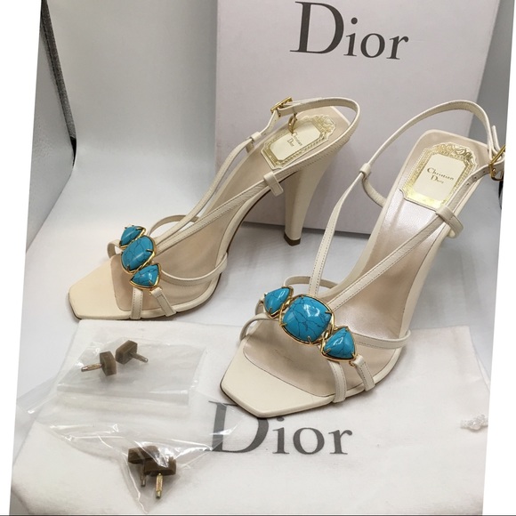 Christian Dior Piedra heel sandal 37.5 gemstone - Picture 7 of 8